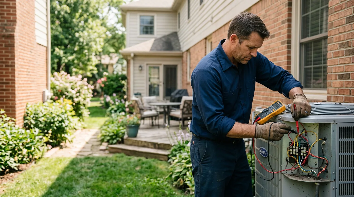 HVAC technician working near Mount Royal, NJ